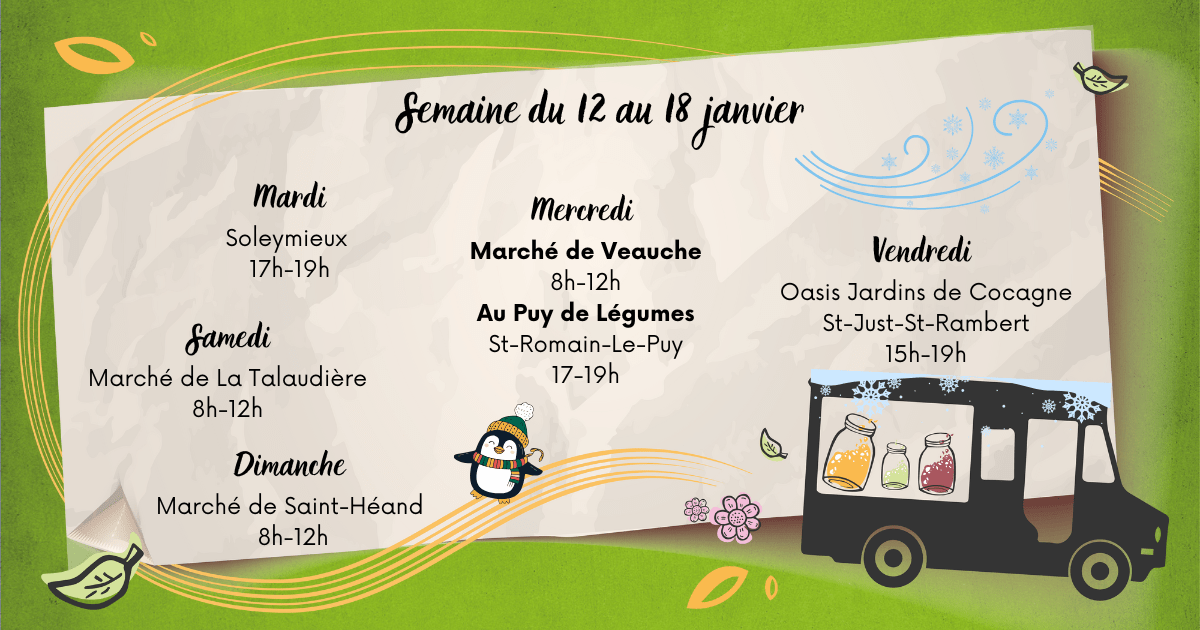 Planning de la semaine