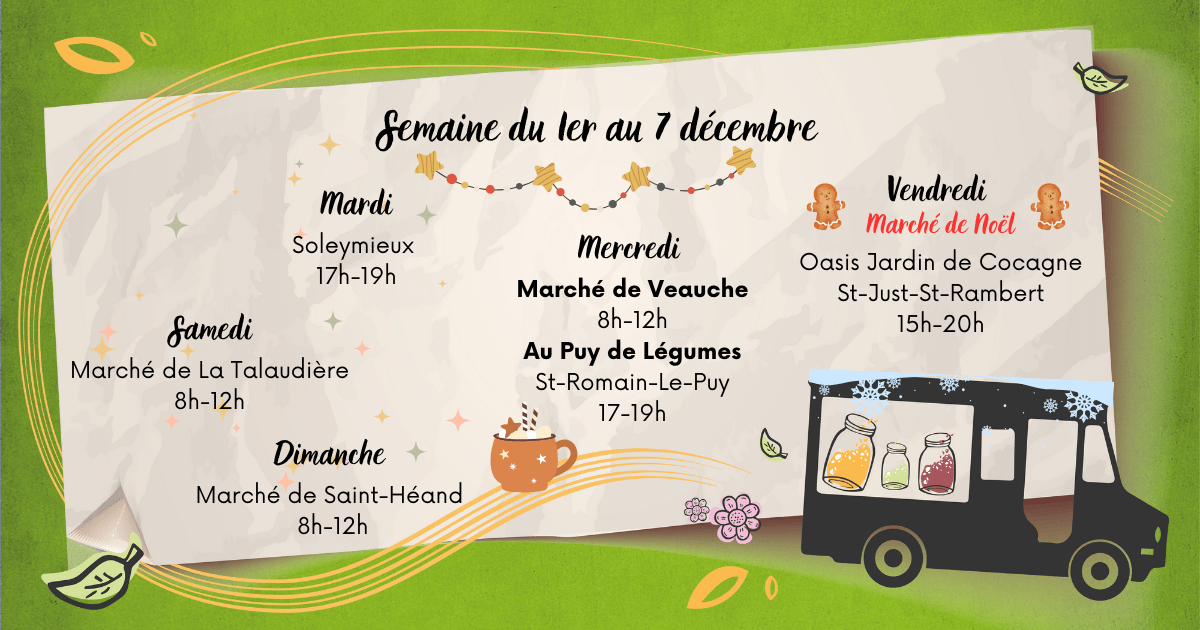 Planning de la semaine